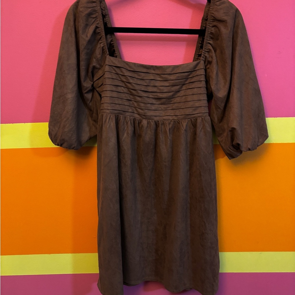 Francesca's Collections Brown Dress